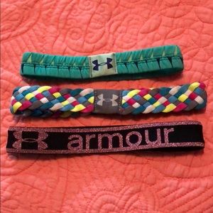 Under Armour headbands set of 3